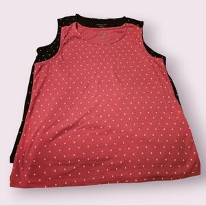 LOT Of 2!! Sz L Appleseed's dotted tanks